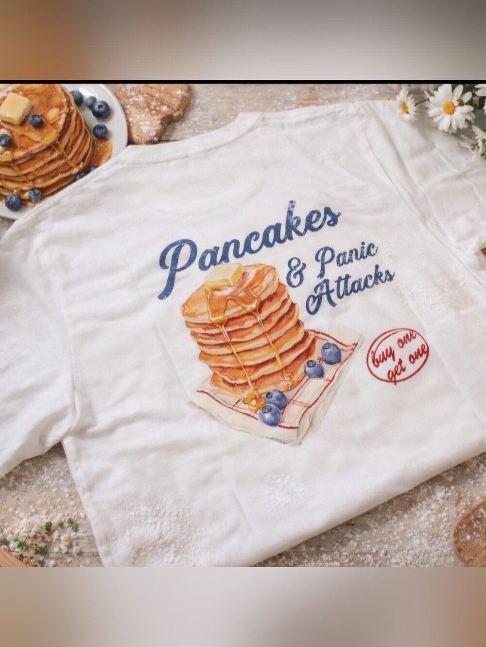 Pancakes & Panic Attacks Graphic Tee